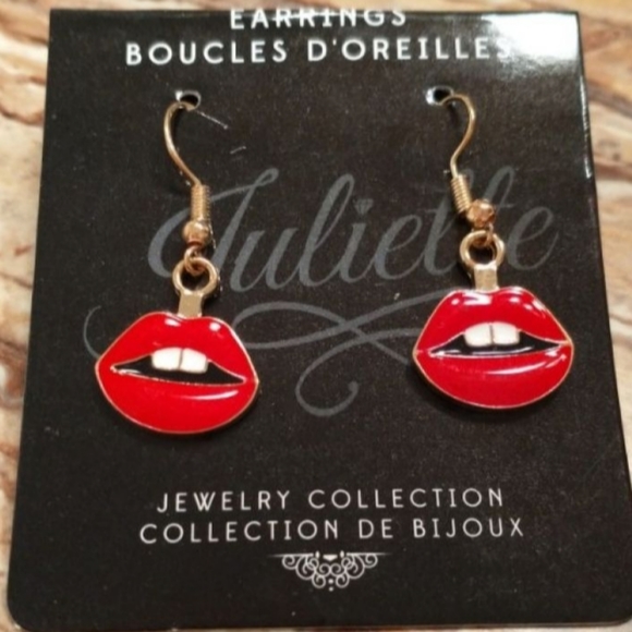Lips earrings - Picture 2 of 3
